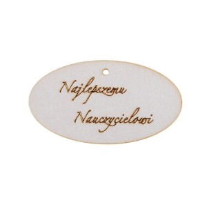 owal zawieszka NAJLEPSZEMU NAUCZYCIELOWI 