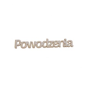 napis POWODZENIA 