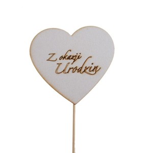 serce pik Z OKAZJI URODZIN