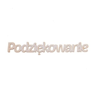 napis PODZIĘKOWANIE