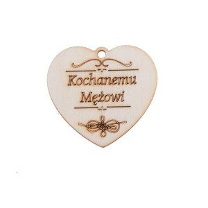 serce zawieszka KOCHANEMU MĘŻOWI