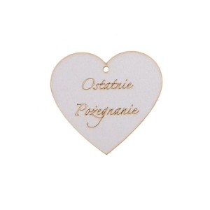 serce zawieszka OSTATNIE POŻEGNANIE 