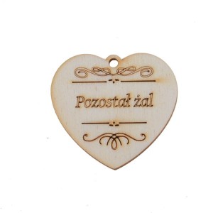 serce zawieszka POZOSTAŁ ŻAL