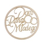 ring koło Dom Pana Młodego 40 cm. dekoracja na wesele 