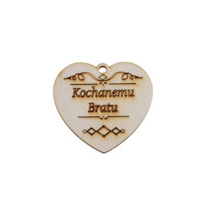 serce zawieszka KOCHANEMU BRATU 