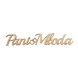 napis PANI MŁODA 