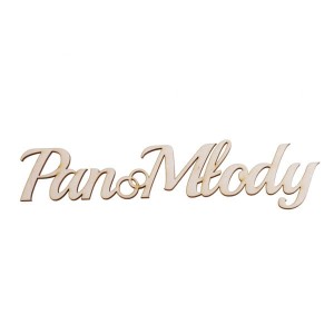 napis PAN MŁODY