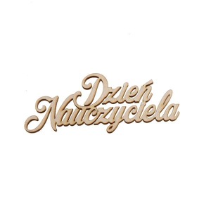 napis Dzień Nauczyciela dekoracja na prezent dla nauczycieli