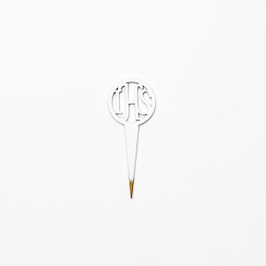 Hostia IHS na małym piku na komunię, bierzmowanie, chrzest. 4 szt 