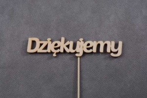 napis DZIĘKUJEMY pik 