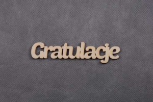 napis GRATULACJE 