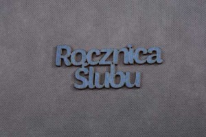 napis ROCZNICA ŚLUBU 