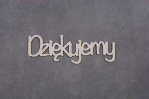 napis DZIĘKUJEMY 