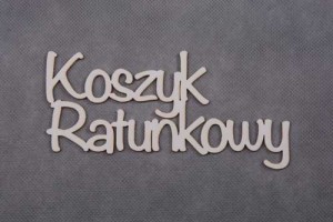 napis KOSZYK RATUNKOWY 