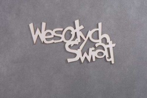 napis WESOŁYCH ŚWIĄT 