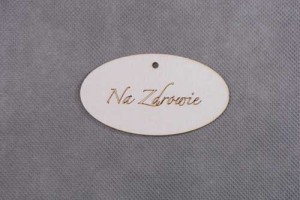 owal zawieszka NA ZDROWIE