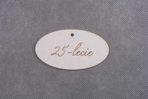 owal zawieszka 25-LECIE 