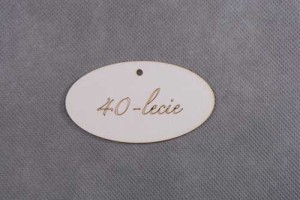 owal zawieszka 40-LECIE 