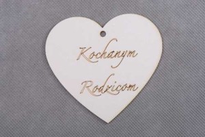 serce zawieszka KOCHANYM RODZICOM