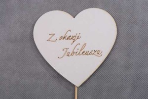 serce pik Z OKAZJI JUBILEUSZU 
