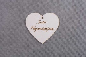 serce zawieszka JESTEŚ NAJWAŻNIEJSZA