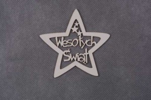 gwiazdka WESOŁYCH ŚWIĄT 