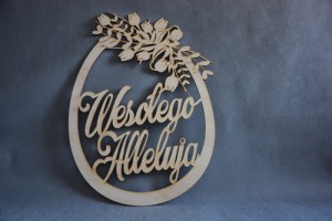 pisanka WESOŁEGO ALLELUJA 1 szt. DUŻY FORMAT