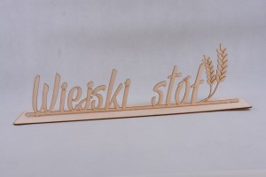 NAPIS NA PODSTAWCE wiejski stół 1 szt.
