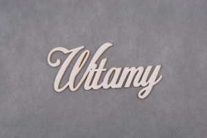 napis WITAMY 