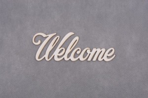 napis WELCOME  