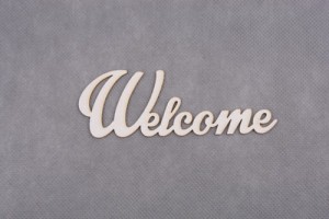 napis WELCOME 