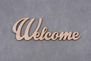napis WELCOME 