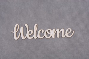 napis WELCOME 