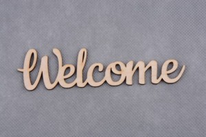 napis WELCOME 