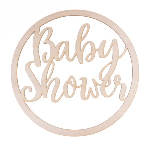 ring BABY SHOWER 1 szt. DUŻY FORMAT 