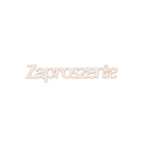 napis ZAPROSZENIE