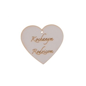 serce zawieszka KOCHANYM RODZICOM 