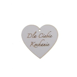 serce zawieszka DLA CIEBIE KOCHANIE
